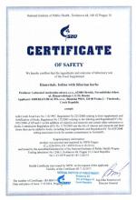 Certificate of safety Toidulisand Elemvitals. Iodine with Siberian herbs, 60 kapslit